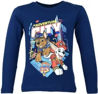Bluzy dla dziewczynek - Bluzka dla dzieci z postaciami z bajki Psi Patrol Adventure Granatowa - miniaturka - grafika 1