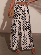 Spodnie damskie - LA Angels Spodnie w kolorze beżowo-czarnym - miniaturka - grafika 1