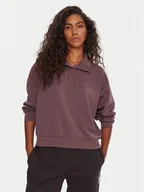 Bluzy damskie - Roxy Bluza Rise & Vibe Sweet ERJFT05012 Fioletowy Relaxed Fit - miniaturka - grafika 1