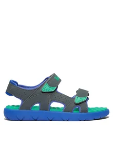 Timberland Sandały Perkins Row 2-Strap TB0A23V60281 Szary - Buty dla chłopców - miniaturka - grafika 1