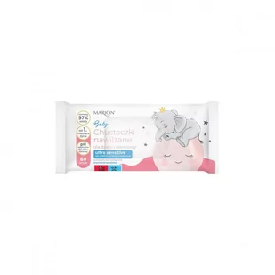 Marion Baby Chusteczki nawilżane dla dzieci i niemowląt Ultra Sensitive alantoina+pantenol 1op.-60szt - Chusteczki nawilżane - miniaturka - grafika 1