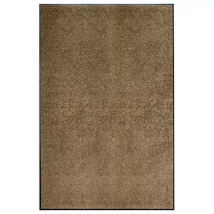 vidaXL Wycieraczka z możliwością prania, brązowa, 120 x 180 cm - Wycieraczki - miniaturka - grafika 1