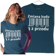 Gadżety dla niej i dla niego - KOSZULKA DLA KOBIETY NA 30 URODZINY ZMIANA KODU NA 3 Z PRZODU SITO - miniaturka - grafika 1