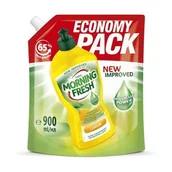 Płyny do naczyń - Morning Fresh Lemon Skoncentrowany Płyn Do Mycia Naczyń 900Ml Opakowanie Uzupełniające - miniaturka - grafika 1