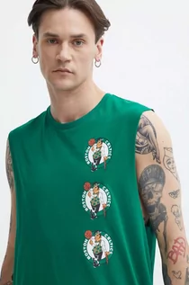Koszulki męskie - New Era t-shirt bawełniany męski kolor zielony BOSTON CELTICS - grafika 1