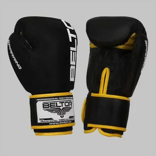 Beltor rękawice bokserskie Sparing 12oz czarne - Rękawice bokserskie - miniaturka - grafika 1