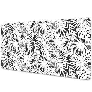 Mata ochronna na blat Czarno-białe liście 90x45 cm - Obrusy i serwetki - miniaturka - grafika 1
