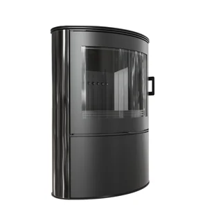 Piec Stalowy Kaflowy Koza Ab 2 Ø 150 10 Kw Z Czarnym Termotec - Piece wolnostojące - miniaturka - grafika 1