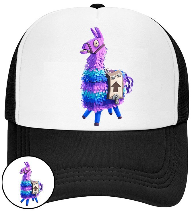 CZAPKA Z DASZKIEM FORTNITE DLA DZIECI LATO SIATKA CZARNA BEJSBOLÓWKA