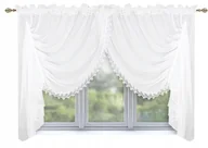 Firany - Firana Gotowa VALENCIA 300x120 WOAL Firanka H-120 - miniaturka - grafika 1
