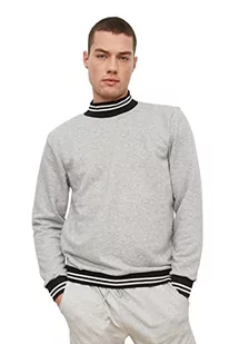 TRENDYOL Męska bluza - beżowa - regularna, Szary, XL - Bluzy męskie - miniaturka - grafika 1