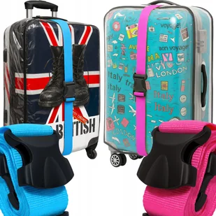 2X POKROWIEC OCHRONNY NA DUŻĄ ŚREDNIĄ WALIZKĘ + 2X PAS ZABEZPIECZAJĄCY - Akcesoria podróżnicze 2X POKROWIEC OCHRONNY NA DUŻĄ ŚREDNIĄ WALIZKĘ + 2X PAS ZABEZPIECZAJĄCY - Akcesoria podróżnicze - miniaturka - grafika 1