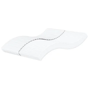 vidaXL Materac piankowy, biały, 160x220 cm, twardość H2/H3 - Materace - miniaturka - grafika 1