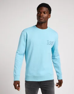 Męska bluza nierozpinana Wrangler WOBBLY LEE SWS XXL - Bluzy męskie - miniaturka - grafika 1