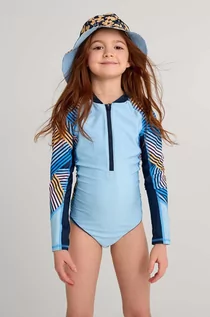 Stroje kąpielowe dla dziewczynek - Reima jednoczęściowy strój kąpielowy dziecięcy Aalloilla kolor niebieski - grafika 1