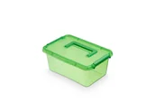 Pojemniki na zabawki - Pojemnik Pudełko Organizer Z Rączką 4,5 l zielony - miniaturka - grafika 1