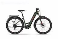 Rowery elektryczne - Haibike TREKKING 5 LOW olive 2024 olive/red - gloss 27,5 cala - miniaturka - grafika 1