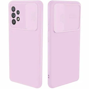 CamShield Silicone Cover Case Smukłe etui na telefon komórkowy z ochroną aparatu Pokrowiec na aparat kompatybilny z Vivo Y20s Purple - Etui i futerały do telefonów - miniaturka - grafika 1