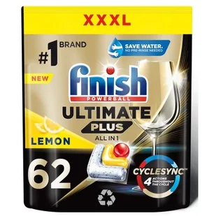 FINISH Quantum Ultimate Plus kapsułki do zmywarki Lemon 62szt. - Płyny do naczyń - miniaturka - grafika 1