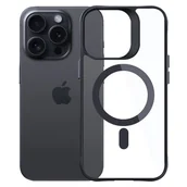 Etui i futerały do telefonów - Etui XLINE Satin Guardx do Apple iPhone 16 Pro Przezroczysto-czarny | Bezpłatny transport - miniaturka - grafika 1