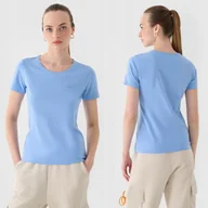 Koszulki i topy damskie - Koszulka Damska 4F T-shirt Basic Niebieski 4FWMM00TTSHF1845 M - miniaturka - grafika 1
