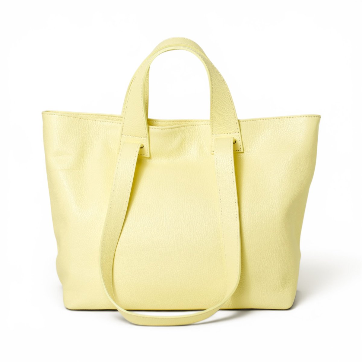 Torebka Damska Shopper, skóra naturalna Veronica Żółty