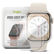 Akcesoria do smartwatchy - Ringke Folia Ochronna Dual Easy 3-Pack Apple Watch 4 / 5 / 6 / 7 / 8 / SE (44 / 45 mm) Clear - miniaturka - grafika 1