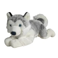 Zabawki interaktywne dla dzieci - Maskotka Pies Husky Leżący Duży Pluszak 50cm Miękka Przytulanka Miś Piesek - miniaturka - grafika 1