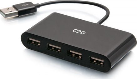 HUB USB C2G C2G 4-Port USB-A Hub - Hub - 4 x USB 2.0 - Desktop C2G54462