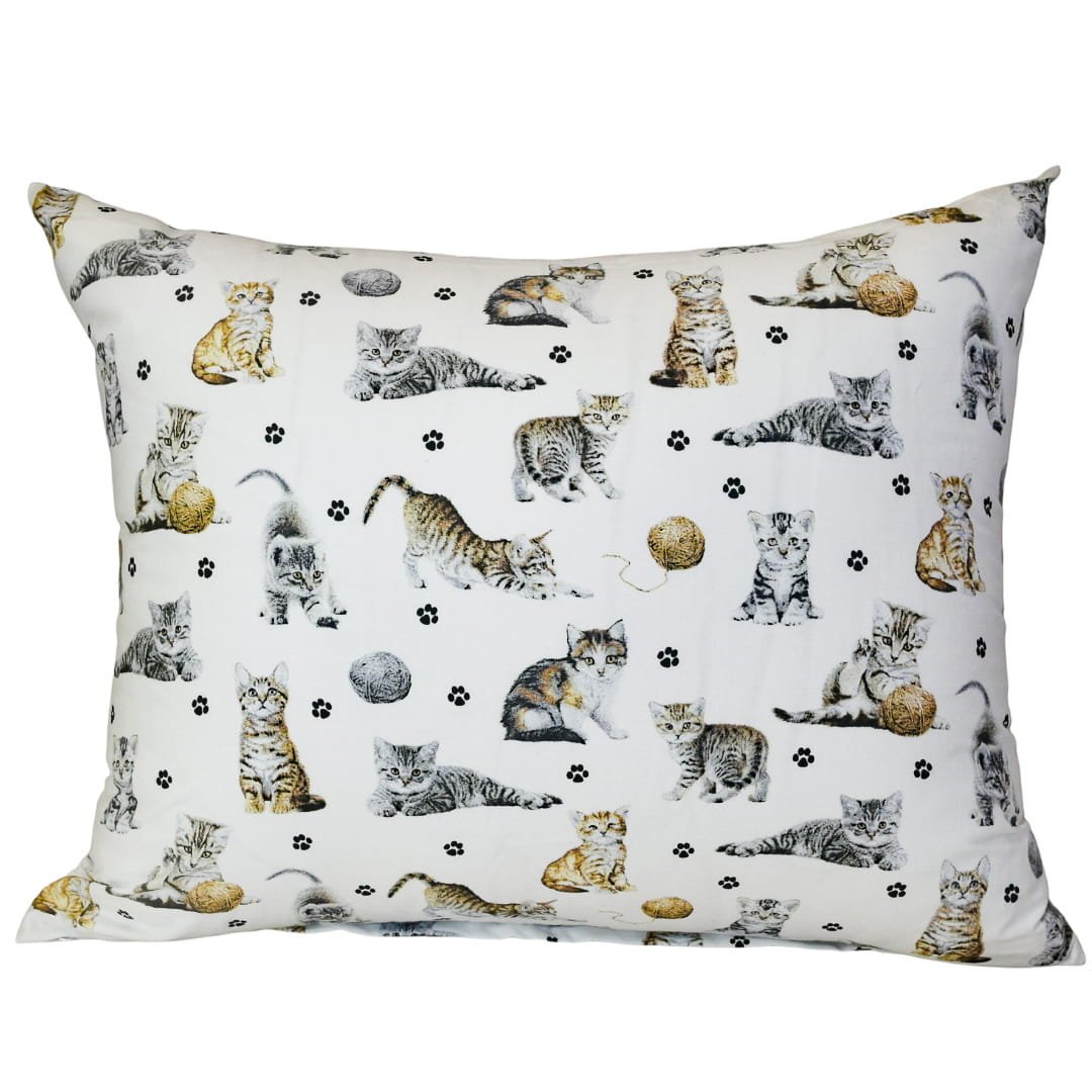 Poszewka Dziecięca 50x70 Bawełniana Kotki Łapki Białe Wysoka Jakość Polski Producent