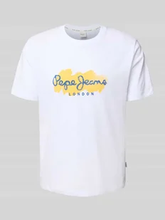 T-shirt o kroju regular fit z czystej bawełny model ‘MILTON’ - Koszulki męskie - miniaturka - grafika 1