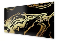 Dekoracje domu - Panel kuchenny HOMEPRINT Magia czarnego marmuru 125x50 cm - miniaturka - grafika 1