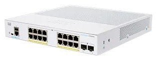 Cisco switch CBS250-16P-2G-UK, 16xGbE RJ45, 2xSFP, fanless, PoE+, 120W - REFRESH