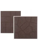 Podesty i deski tarasowe - Dwustronna płytka ECO podest taras Multyhome, brąz, 40x40 cm - miniaturka - grafika 1