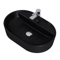 Umywalki - Elita Glam umywalka ceramiczna Babette 62 black matt 145101 5907546863128 - miniaturka - grafika 1