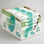 Chusteczki nawilżane - Pampers Harmonie chusteczki nawilżane 15x48 szt - miniaturka - grafika 1