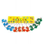 Breloki - Bajkowy Dinozaur Brelok Do Kluczy Zestaw 12Szt - miniaturka - grafika 1
