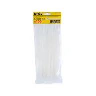Taśmy izolacyjne i naprawcze - Opaska zaciskowa 3.6 x 200 mm biała nylon 100 szt. Drel - miniaturka - grafika 1