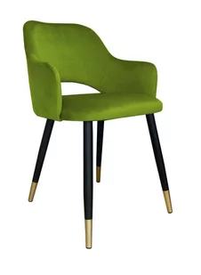 Atos Krzesło Milano noga czarna/złota BL75 - Krzesła - miniaturka - grafika 1