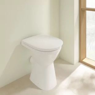 Villeroy & Boch ViCare Toaleta WC stojąca 49x36 cm z półką bez kołnierza z powłoką CeramicPlus weiss alpin 4684R0R1 - odbiór osobisty: Kraków, Warszawa - Kompakty WC - miniaturka - grafika 1
