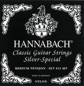 Struny gitarowe  - Hannabach 652619 Klassikgitarrensaiten Serie 815 für 8/10 saitige Gitarren/Medium Tension Silver Special - H/B9 652619 - miniaturka - grafika 1