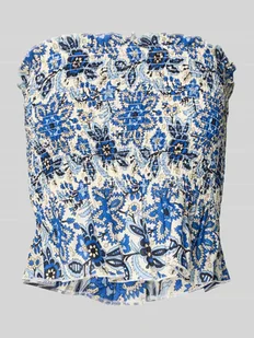 Top krótki o kroju slim fit z czystej bawełny model ‘KATIE’ - Koszulki i topy damskie - miniaturka - grafika 1