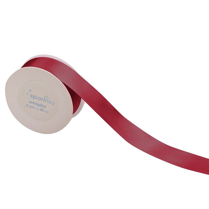 SPARKLEZ Wstążka bordowa 2cm 10m