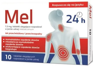 Hasco-Lek S.A Mel 7,5mg 10 tabl 3116361 - Stawy, mięśnie, kości - miniaturka - grafika 1