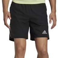 Spodnie sportowe męskie - Spodenki adidas Own The Run H58593 - czarne - miniaturka - grafika 1