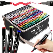 Kredki, ołówki, pastele i pisaki - Zestaw Markerów Alkoholowych Dwustronnych Promarkery Pisaki 262 Szt. Protone Mds-262 - miniaturka - grafika 1