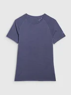 Koszulki sportowe damskie - 4F Koszulka sportowa w kolorze niebieskoszarym - miniaturka - grafika 1