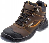 Obuwie robocze - Buty robocze męskie Trzewiki Skórzane z Metalowym Noskiem BHP URGENT r. 44 - miniaturka - grafika 1