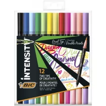 Bic Mazaki (12 szt.) "Intensity Dual Tip" 3086123681538 - Przybory szkolne - miniaturka - grafika 1