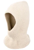 Czapki dla dzieci - Kaptur MAYA dla dziewczynki na zimę ivory - miniaturka - grafika 1